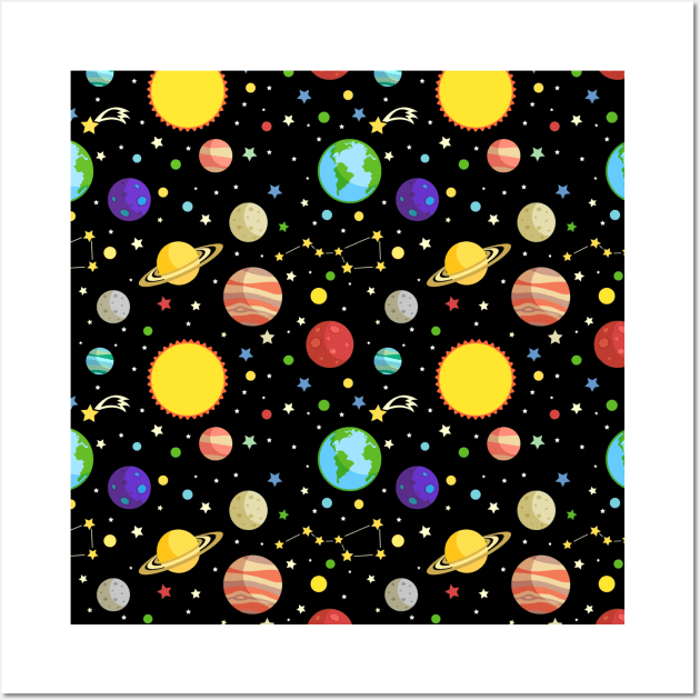 Planets Wall Art by SJAdventures